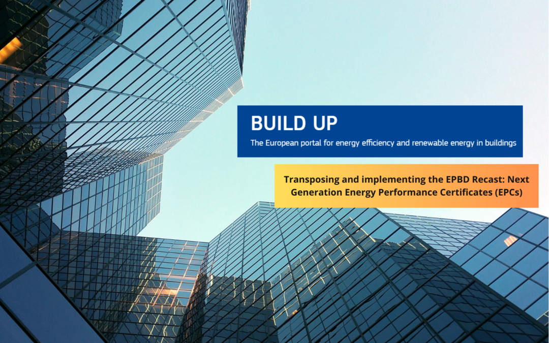 BUILD UP Webinar on EPBD Recast: Next Generation Energy Performance Certificates (EPCs)