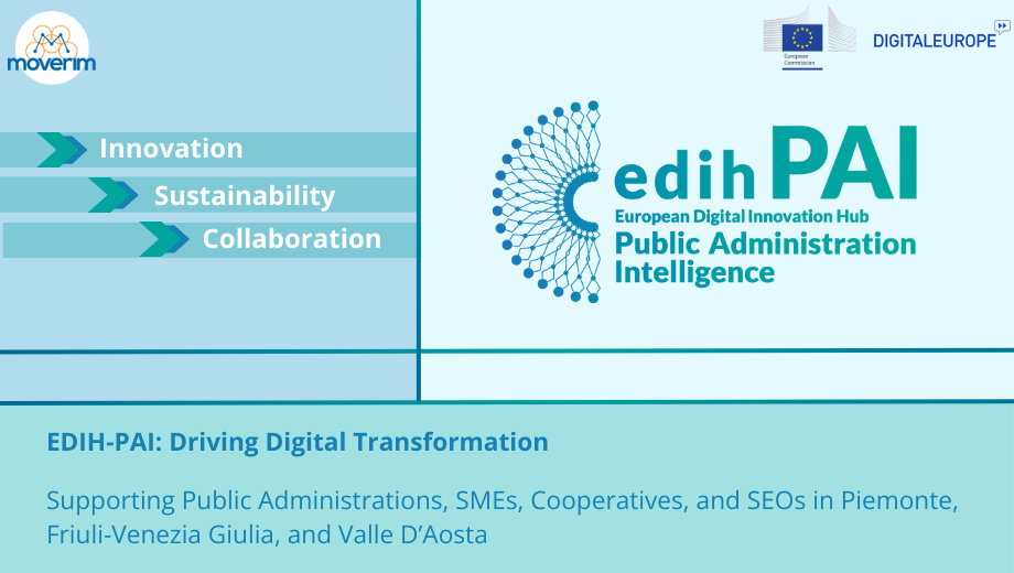 EDIH-PAI: a hub for the digital transformation of PA and businesses